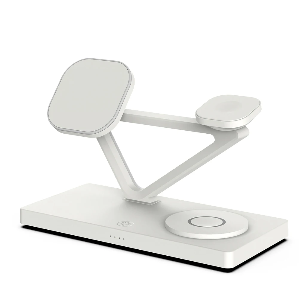 

3 in 1 Macsafe Wireless Charger For iPhone 14 13 12 Fast Charging Station For Samsung Galaxy Watch / Apple Watch AirPods 2 3 Pro