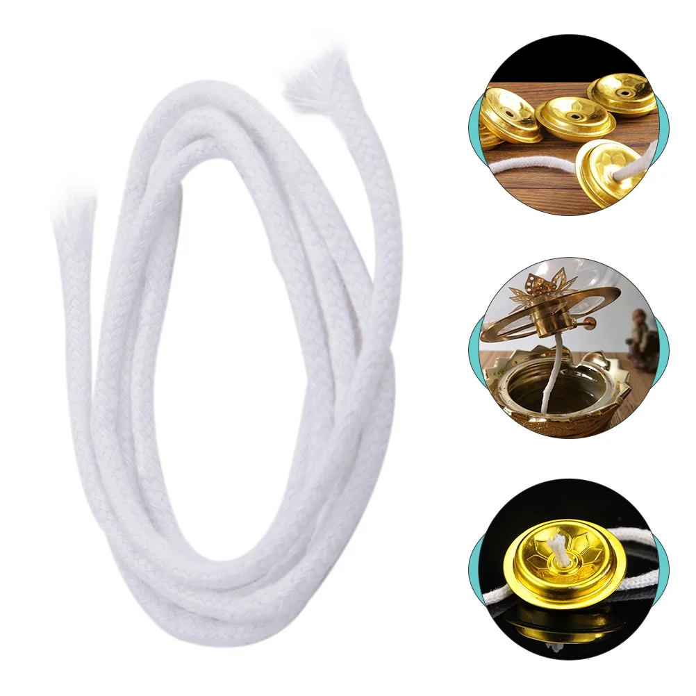 

20pcs Labs Alcohol Burner Wick Round Candle Wick Oil Lamp Fiber Wicks for Daily