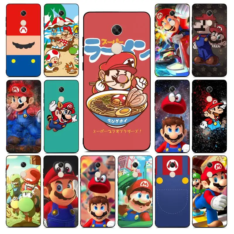 

BANDAI Mario Phone Case for Redmi Note 8 7 9 4 6 pro max T X 5A 3 10 lite pro