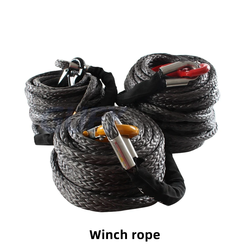 Автомобильная лебедка, износостойкая полимерная веревка для внедорожников