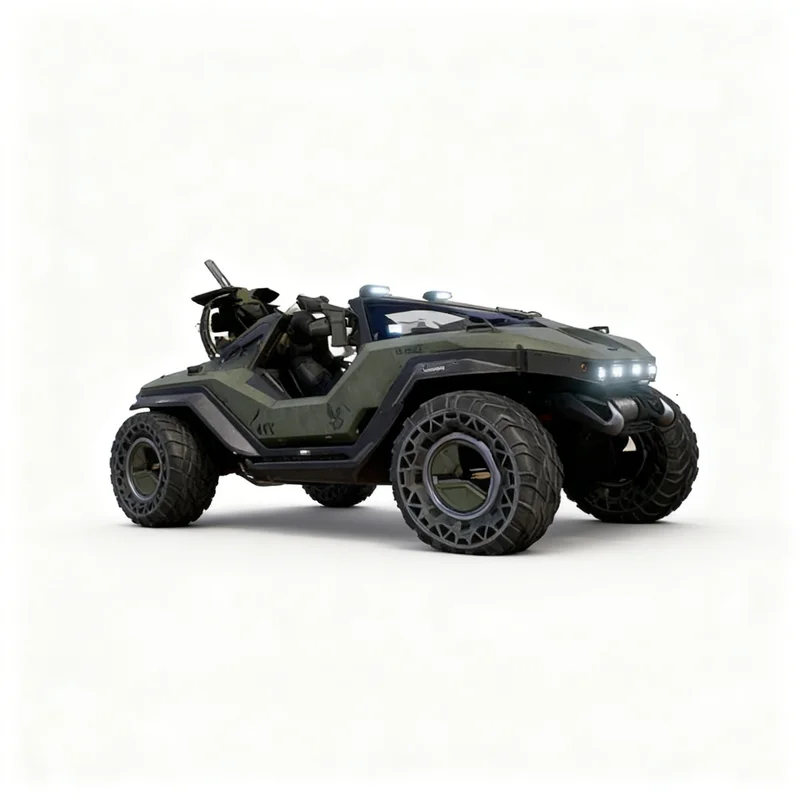 381 деталь MOC M12 Warthog Halo: Усовершенствованная демонстрационная модель из серии «Космическая галактика» (научно-фантастическая), строительные блоки, расширенный набор для сборки, премиум-игрушка, подарок (art.: 3920dc0fc2413) - 3920dc0fc2413