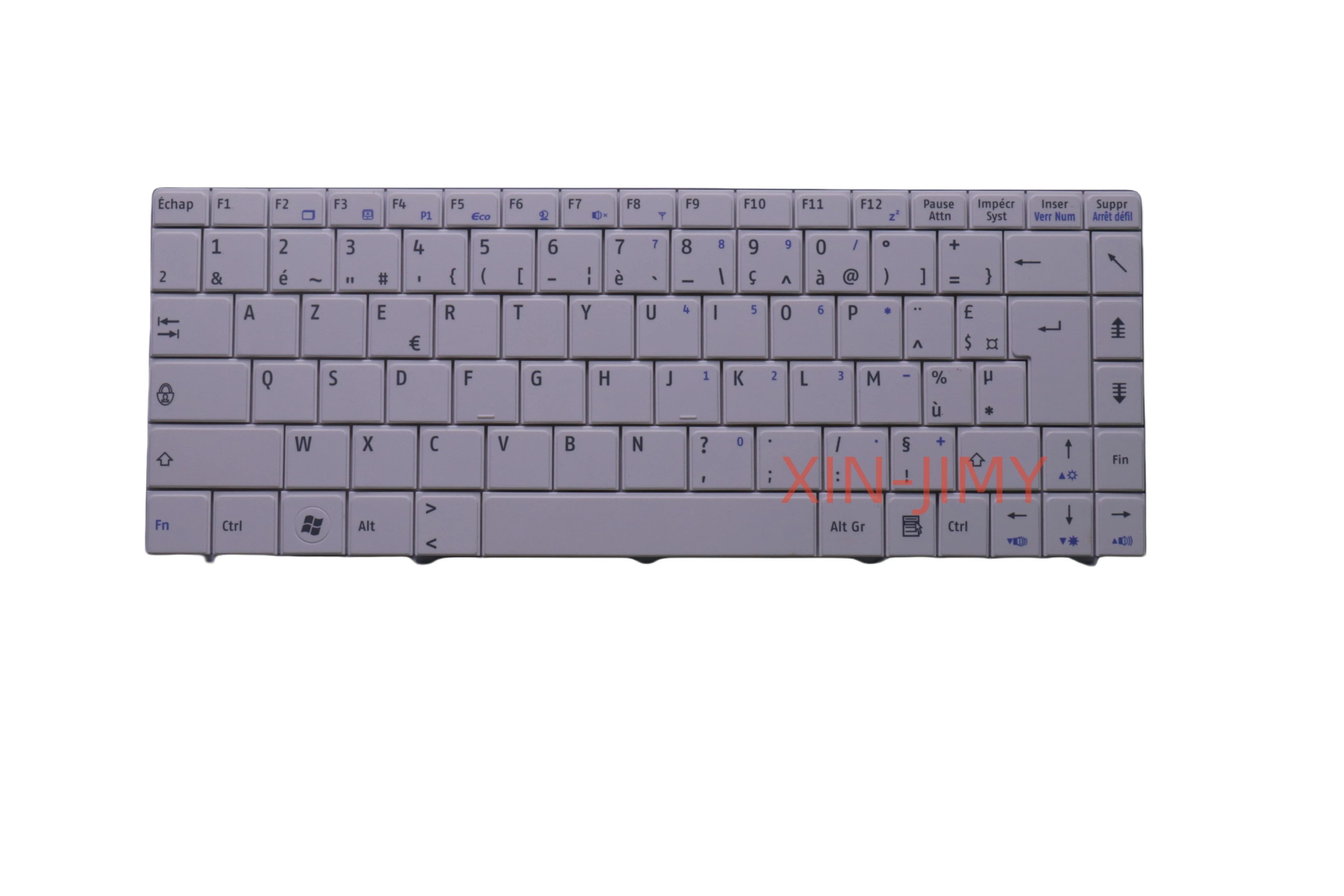 Французская клавиатура для ноутбука MSI CR41 CR42 CR400 CR420 CR430 CR460 CX420 CX460 CX480 X350 X370 X400 X420 GE40 FX400 FX420 белый (art.: 3920d05ffa345) - 3920d05ffa345