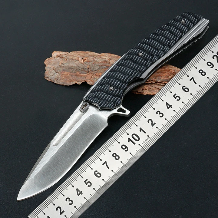 

New Folding Knife M390 Steel Tc4 Handle Outdoor Camping Hunting Self-Defense Tactics High Hardness Pocket Portable Tool Edc