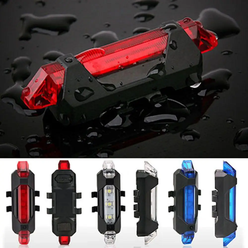 

Bicycle Light Waterproof Rear Tail Light LED USB Rechargeable Cycling Bicycle Rear Safety Tail Warning Light Bicycle Accessories