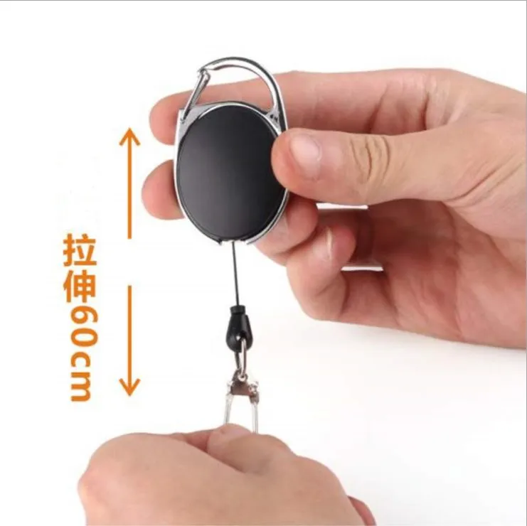

Retractable Buckle Anti-Theft Anti-Lost Keychain Elastic Buckle Key Ring
