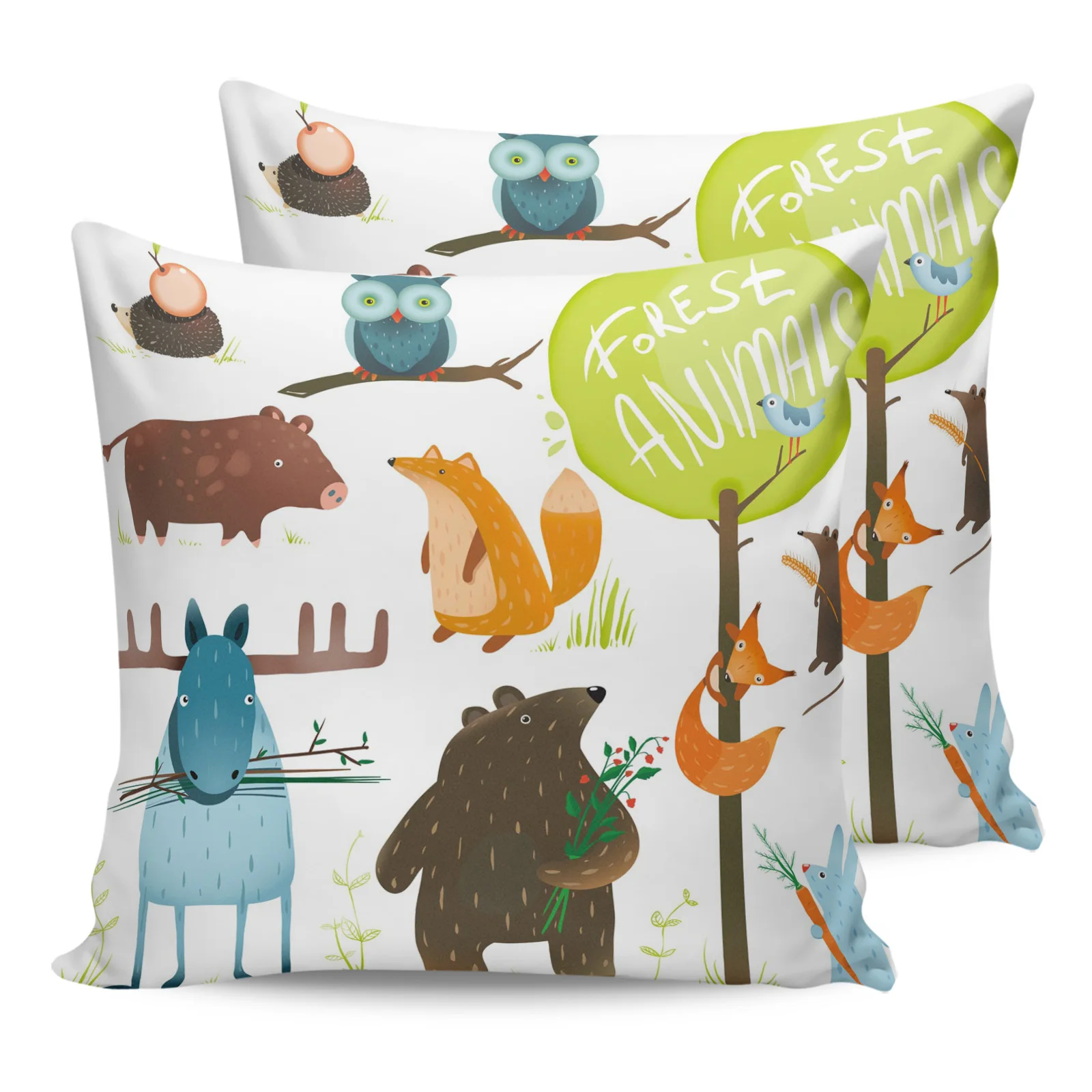 

Чехол с животными из мультфильмов для гостиной, дивана, декоративная наволочка для подушки для спальни и дома, декоративный чехол для подуш...