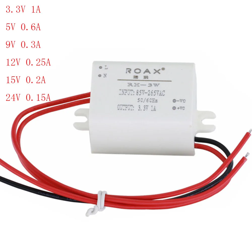 

1Pcs AC-DC to DC Buck Power Supply Module AC85-220V to DC 3.3V 5V 9V 12V 15V 24V Mini Step-Down Converter AC-DC Regulator Module