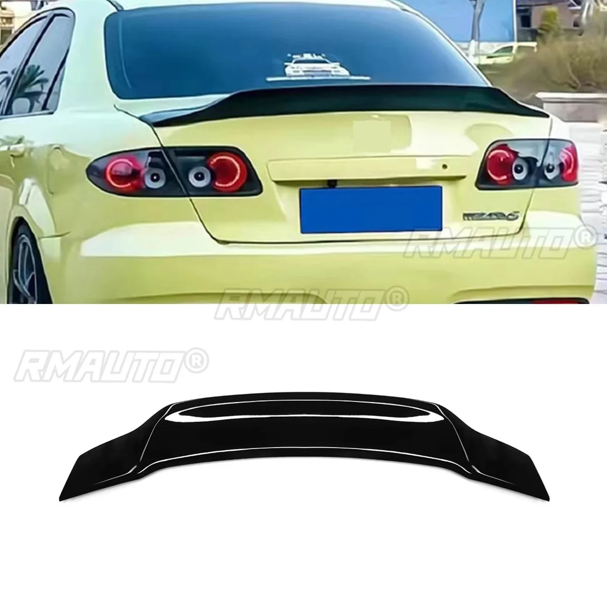Для Mazda 6 2003-2015 задний спойлер для багажника модель заднего крыша крыло кузова
