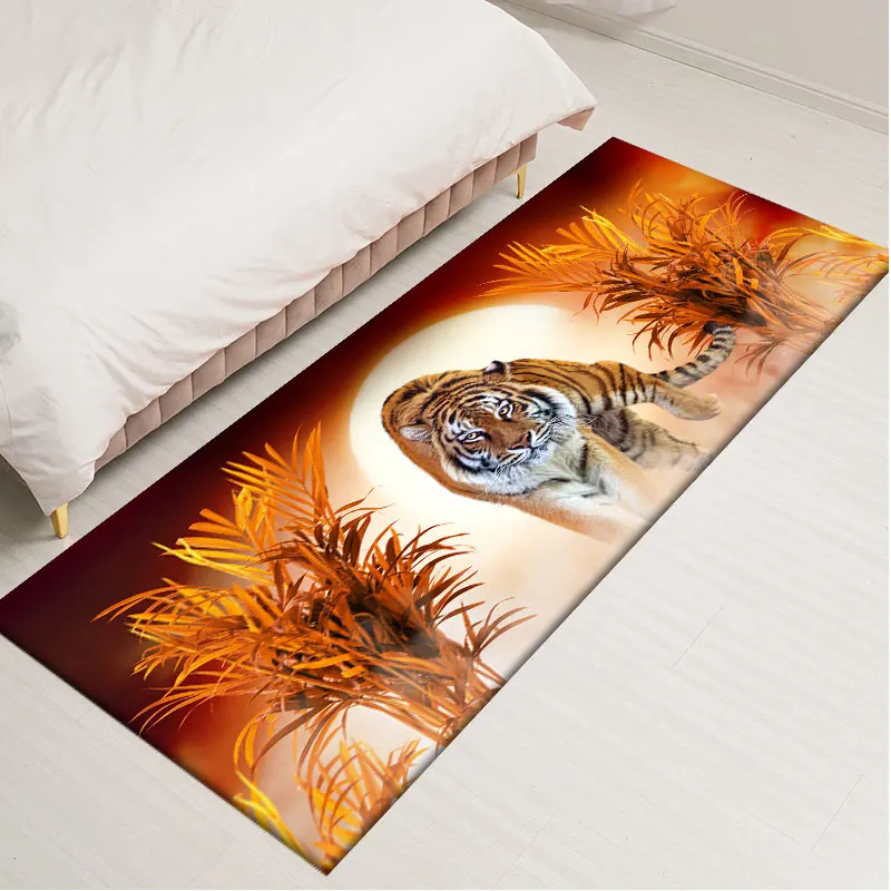 Современный кухонный коврик для входной двери в спальню тигровый фланелевый
