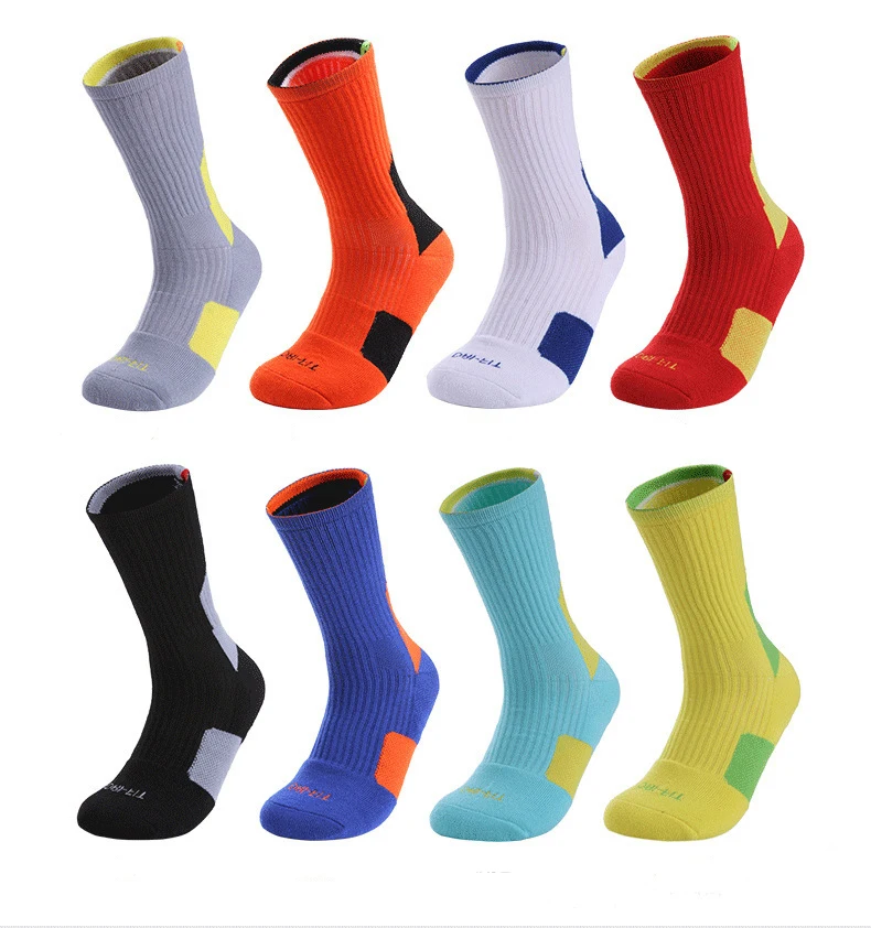 Basketball Ball Adult Socks Thick Terry Basketball Socks Non-slip Sports Socks Sweat-absorbent Wear Resistant Elite Socks