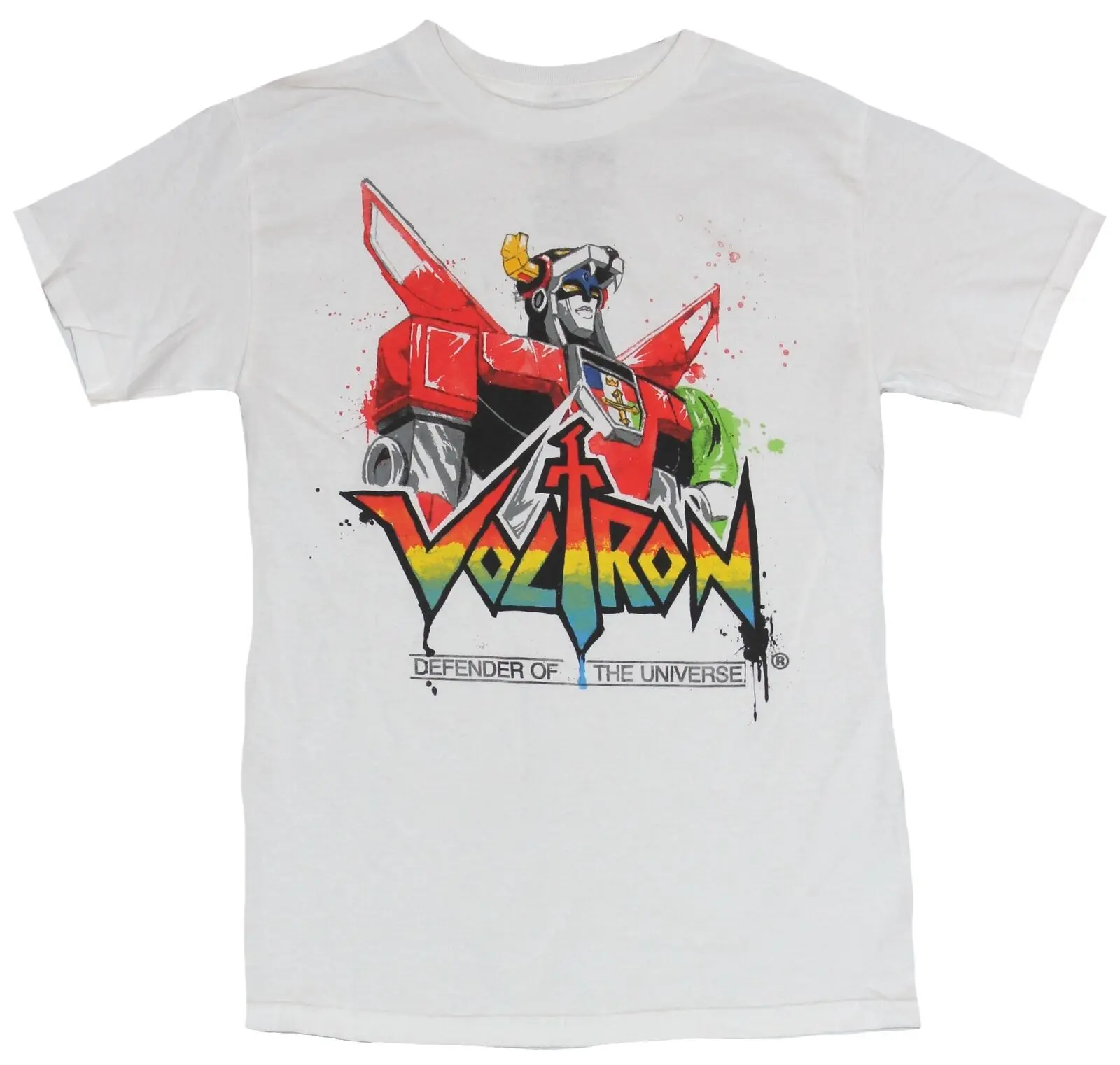 Новая футболка Voltron для взрослых-голова и плечи над классическим логотипом Pic