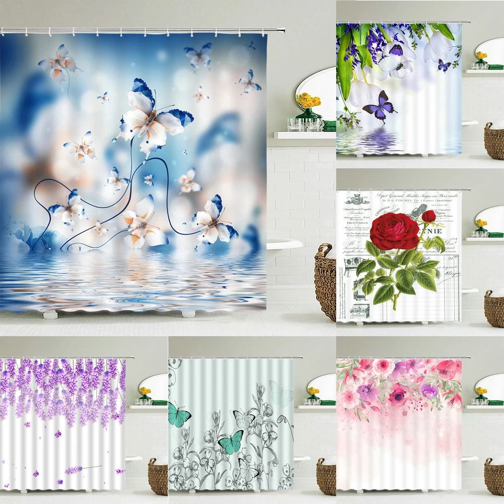 

Занавеска для душа, занавеска для ванной комнаты, припасы: занавеска с принтом деревьев, s, водонепроницаемая занавеска для ванной 180x200 см