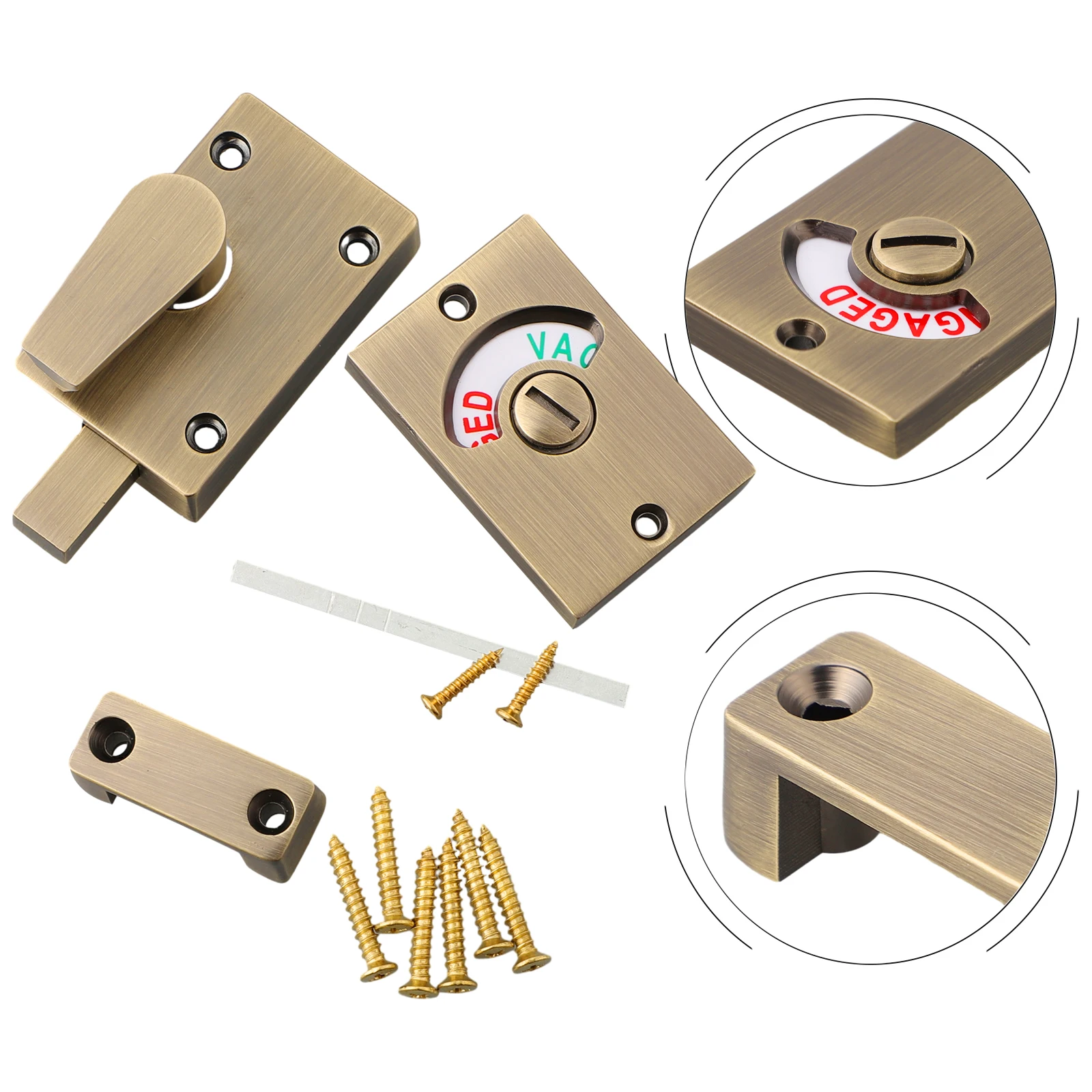 Веб-сайт Ванная комната Privacy Matt WC Дверной замок для туалета Особенности средних и