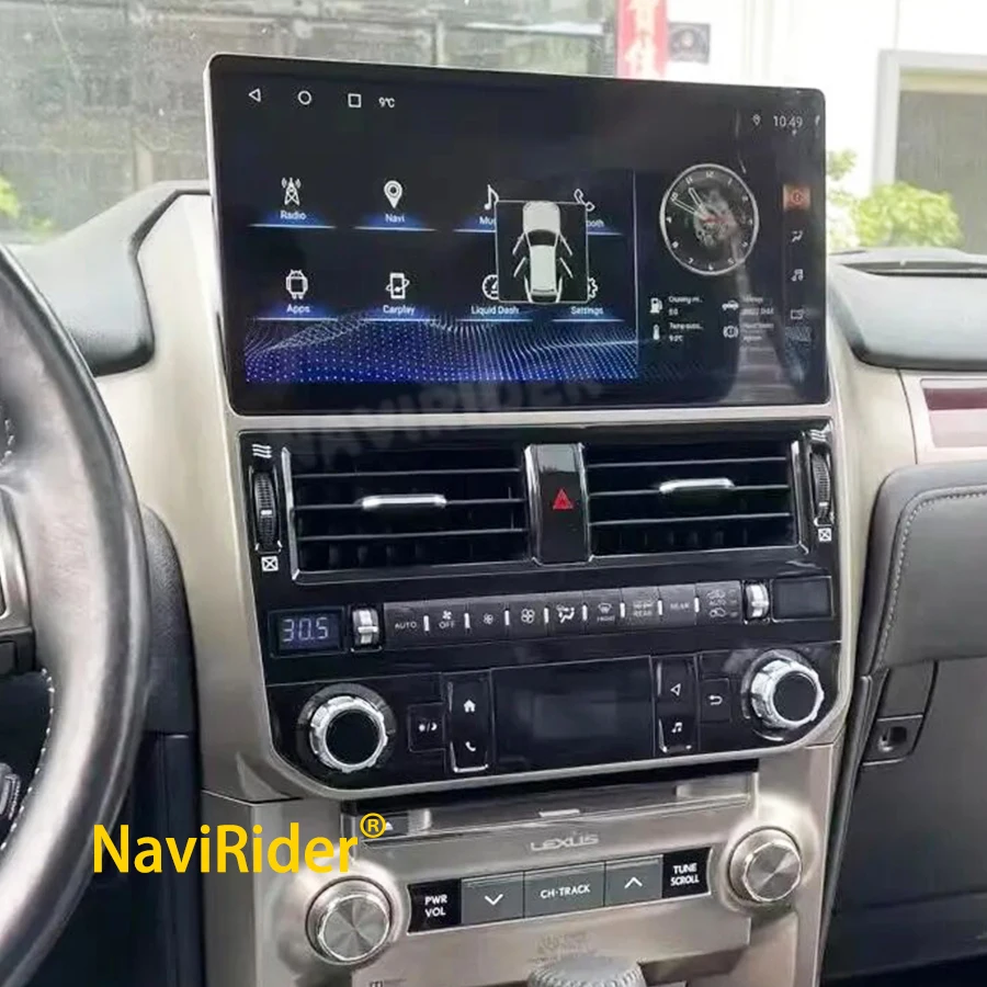 Для Lexus GX400 GX460 2010-2022 12-дюймовый Qled-экран Android-видеоплеер с поддержкой