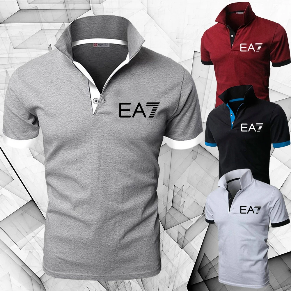 

Футболка-поло мужская для гольфа, классическая спортивная дышащая облегающая Роскошная рубашка с короткими рукавами для тренировок, деловая одежда