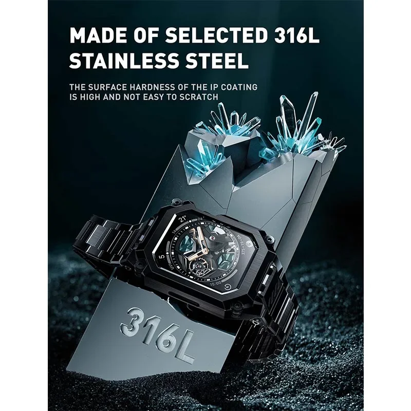 Ремешок SUPCASE для Apple Watch 9/8/7/6/5/4/SE2/SE (45/44 мм) UB Steel Series металлический прочный защитный