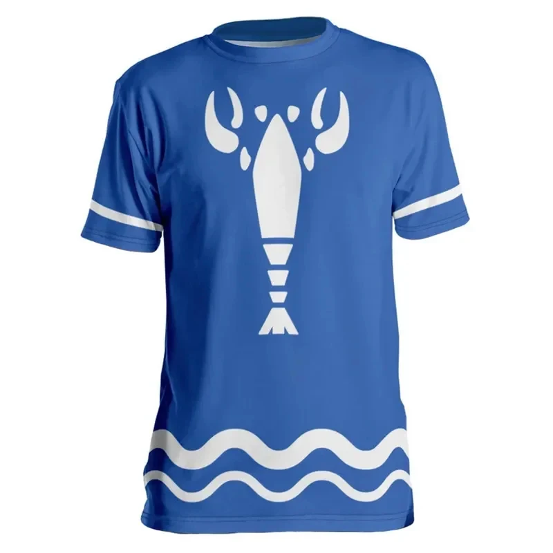 Фото Футболка для косплея Blue Prawn 2026: Мужской костюм по аниме-игре The Legend of Zerda, повседневный топ с коротким рукавом для ролевых игр KOIGT №3
