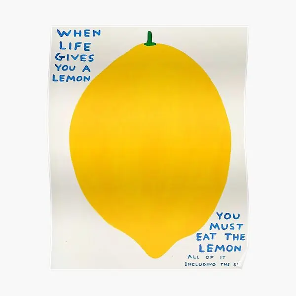 

The When Life Gives You A Lemons Poster Funny Print Picture Painting Art Decor Decoration Room Mural Wall Modern No Frame