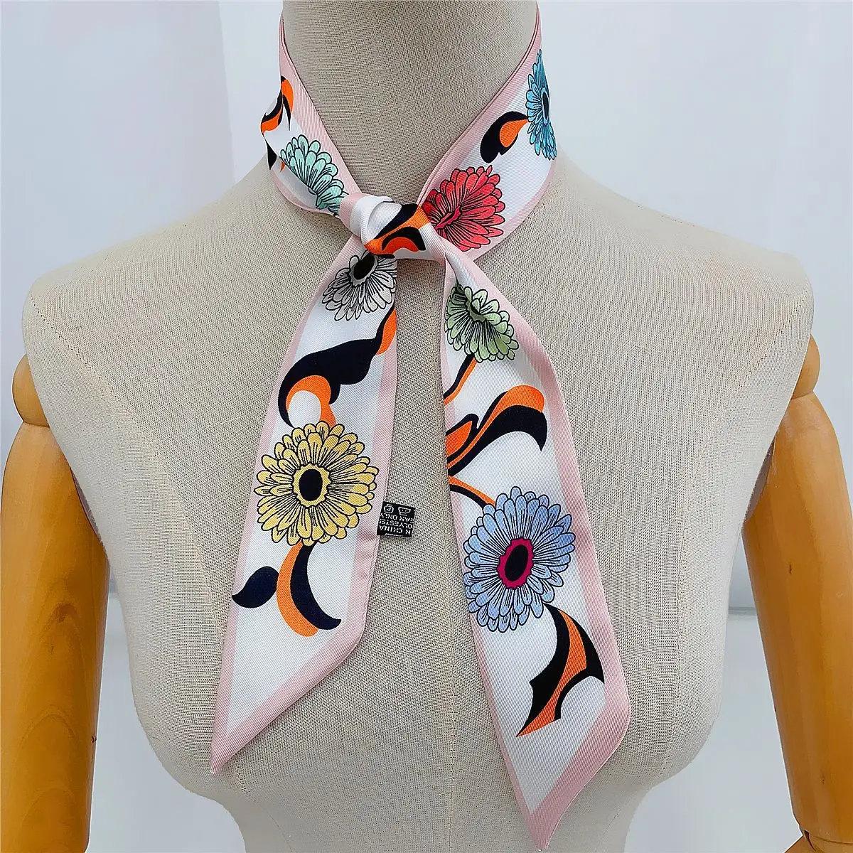 

Luxury Brand silk Scarf for Women Fashion Long scarves Spring Wraps Lady's Autumn Headband Shawls Hijab Foulard bufanda 5*90cm