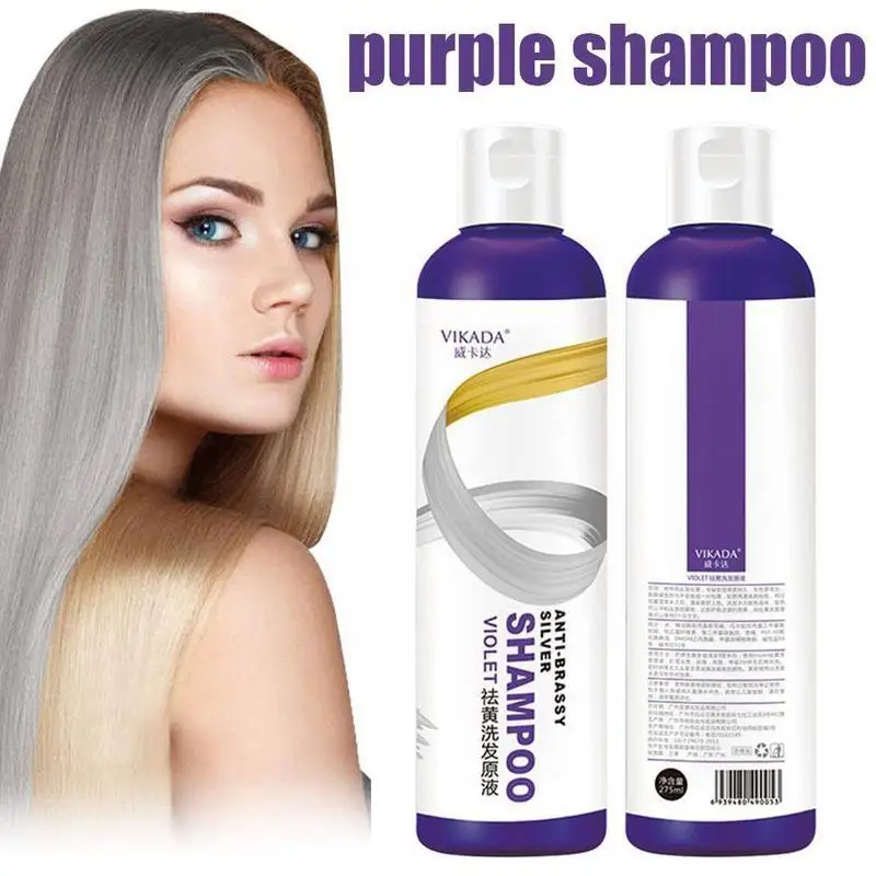 

Профессиональный отбеленный фиолетовый шампунь для удаления долговечных 275 мл желтых волос, не 278 мл шампуни Effec R3T2