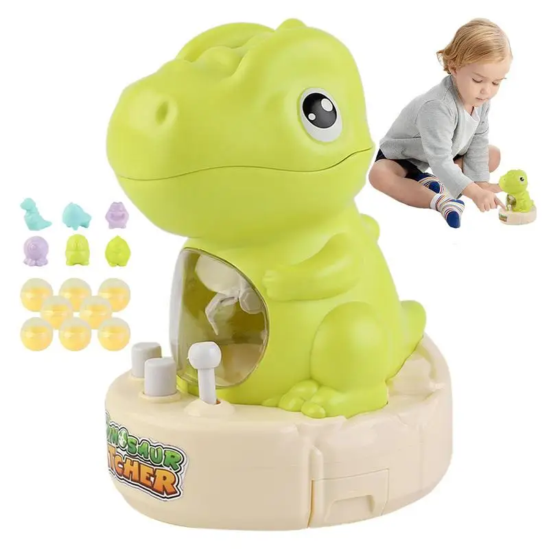 

Doll Claw Machine Dinosaur Claw Grabber Toy Mini Claw Toy With Openable Head Cover And Prize Storage Slot For Color