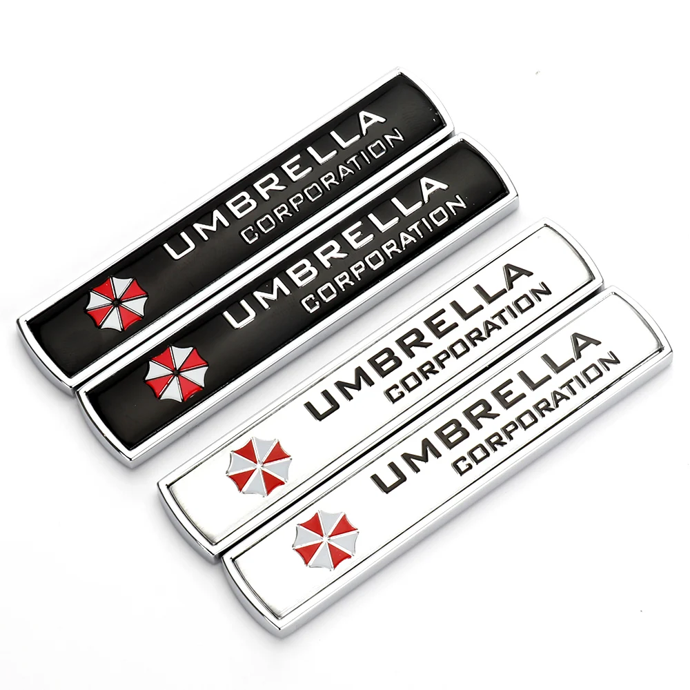 

Автомобильные наклейки для зонтичной корпорации, алюминиевая эмблема, крыло, багажник, колесная втулка, обод, наклейки, Мультяшные игры, авт...