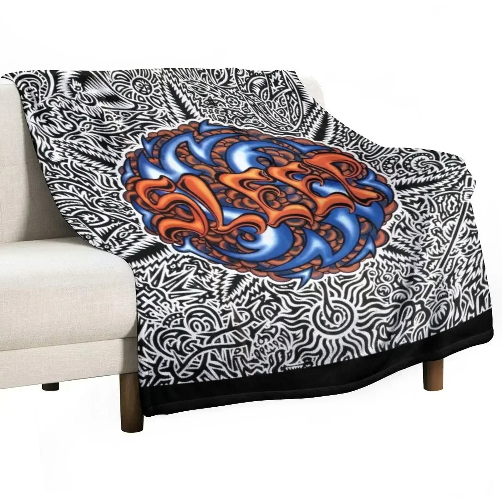 Металлическая лента Steep Stoner - Обложка альбома Holy Mountain Dragonaut Throw Blanket Мягкое