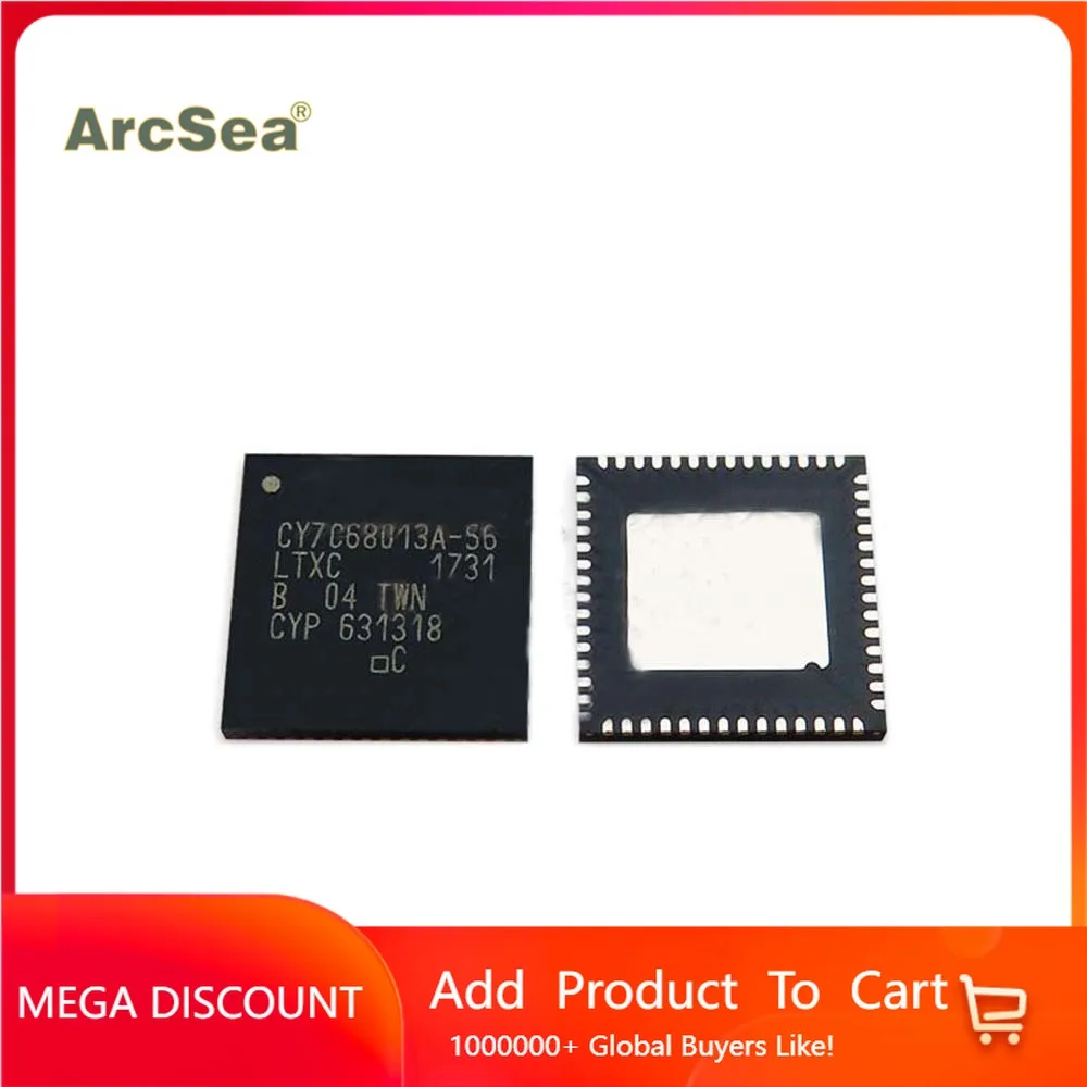 1 шт./партия, новинка, оригинальная Φ CY7C68013A, цифровой чип CY7C68013