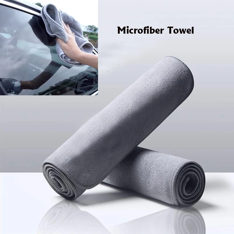 

Microfiber Towel Car Interior Dry Cleaning Rag for Car Washing Tools Auto Detailing Kitchen Towels Home Appliance Wash Supplies