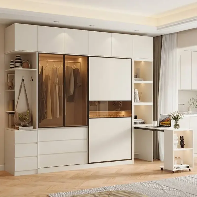 Раздвижные двери шкафы для спальни дизайнерские ящики домашний роскошный