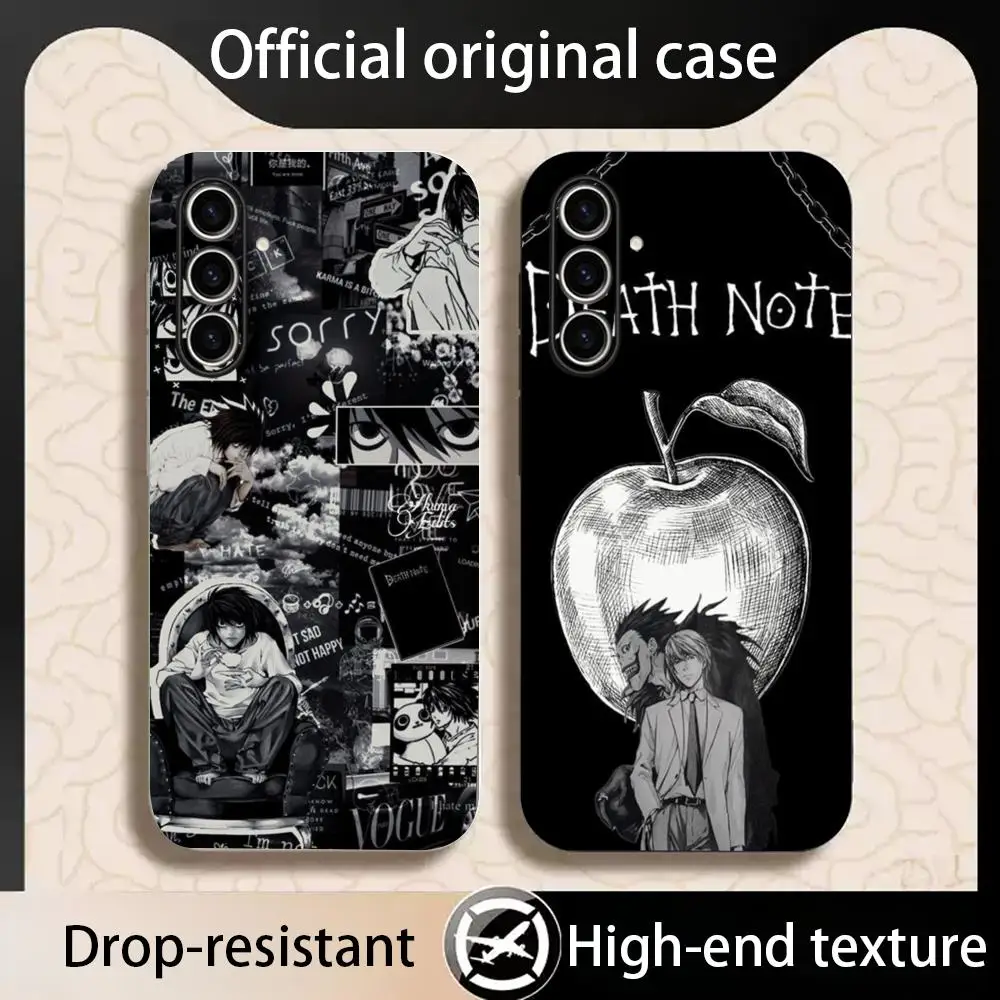 Фото Классический японский чехол для телефона Death Note для Samsung Galaxy S26 S25 S24 S23 S22 S21 Plus Ultra Note20, мягкий, черный №3