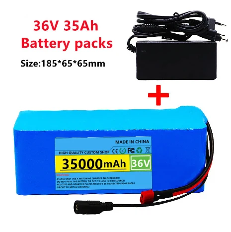 

36v lithium ion battery 37v 35Ah 1000w 10S3P Li ion Batteries Packs For 42v E-bike Electric bicycle Scooter with BMS + Charger