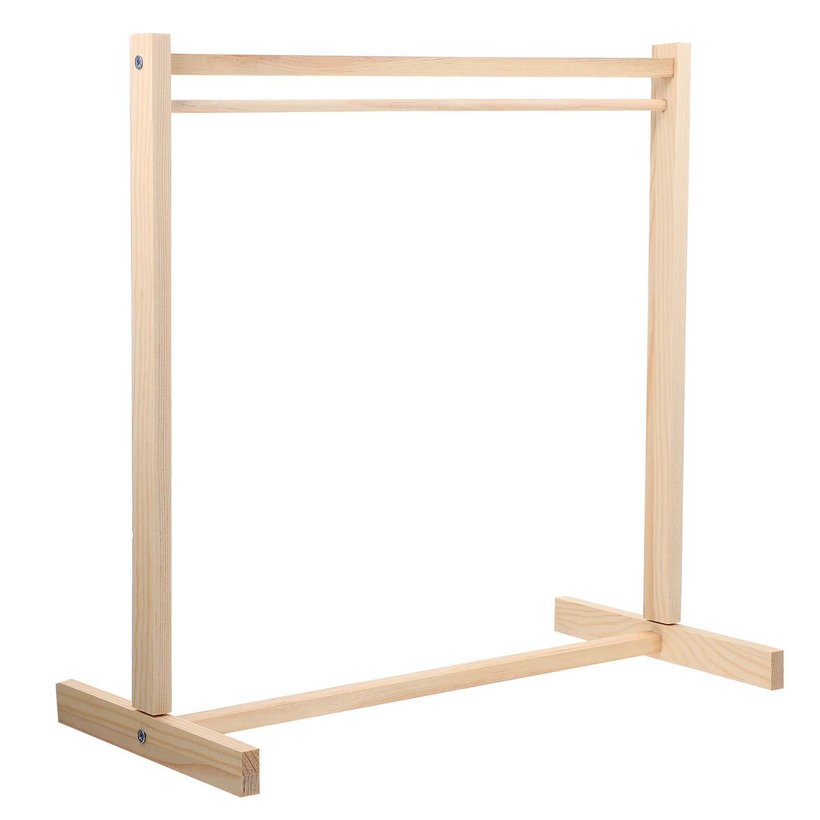 

Hanger Small Clothes Storage Shelf Wood Baby Toy Garment Holder 's Rack Hangers Display Stand Clothing