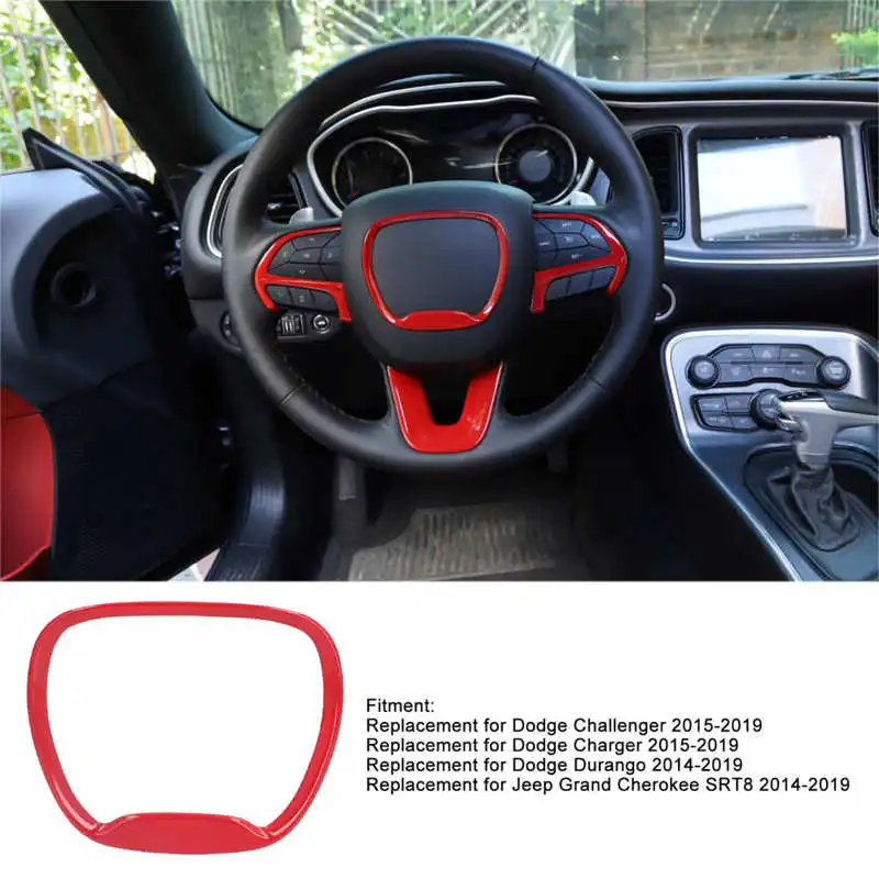 Чехол на руль салона автомобиля корпус из АБС-пластика подходит для Jeep Grand Cherokee SRT8