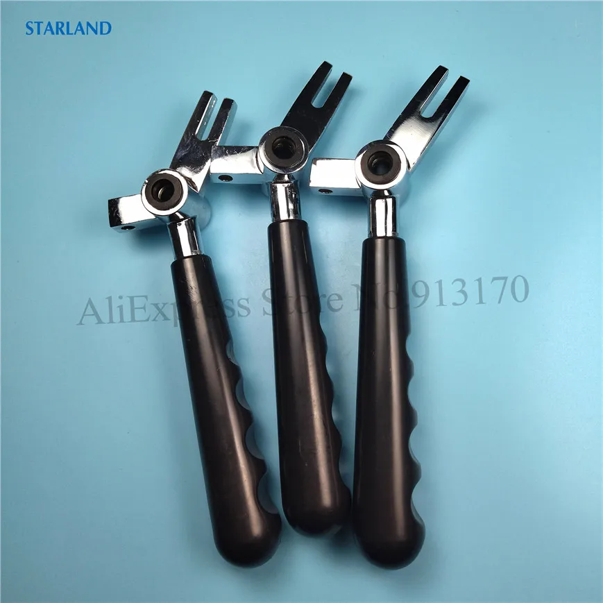 

3 Straight Handles Black Hand Grips For Front Panel New Accessories Fittings Of YKF Ice Cream Machines Length 21cm