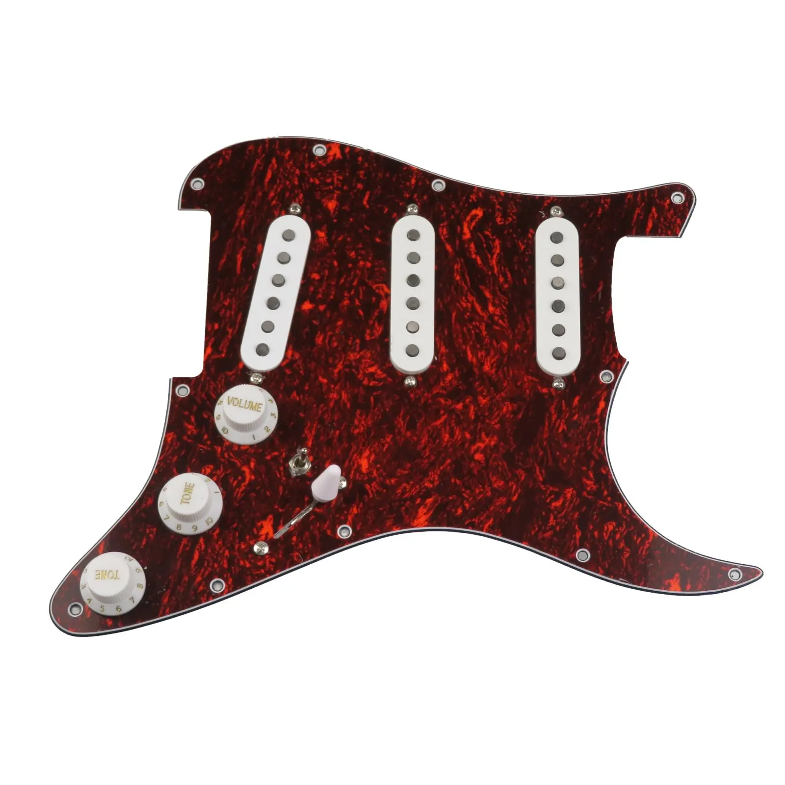 

Upgrade Loaded SSS Guitar Pickguard Set Multifunction Switch Alnico 5 Pickups 7 Way Swtich for Fender ST Guitar Welding Harness