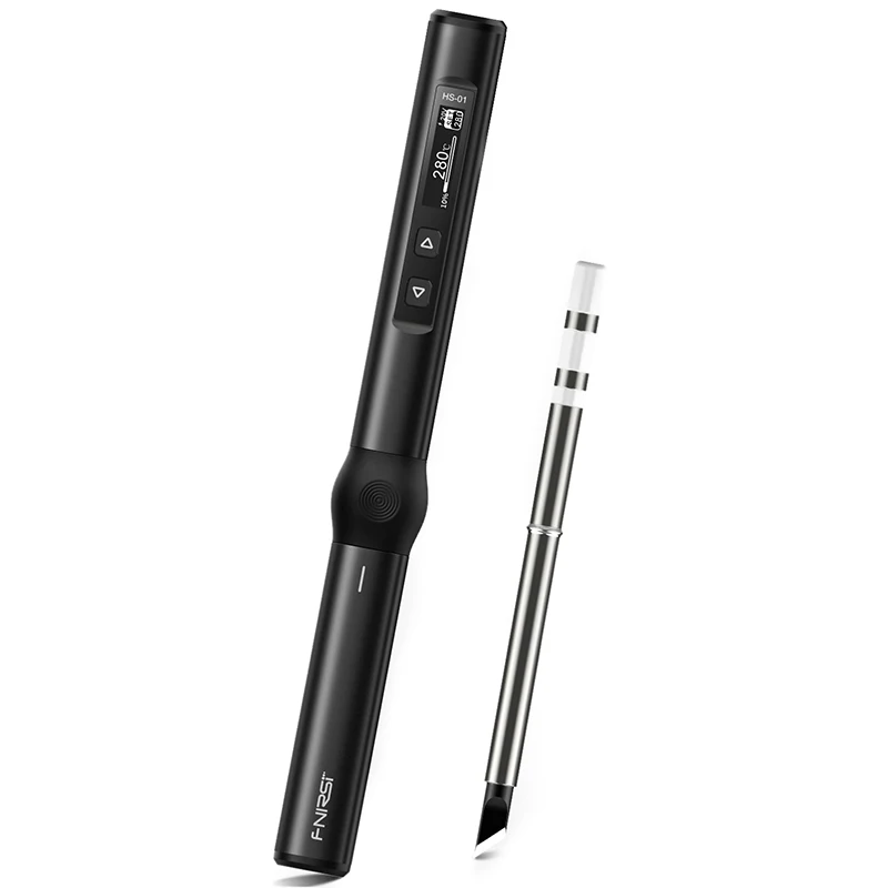 

FNIRSI HS-01 Electric Soldering Iron 0.87 Inch OLED PD 65W 80℃-420℃ Adjustable Constant Temperature Fast Heat Soldering Iron