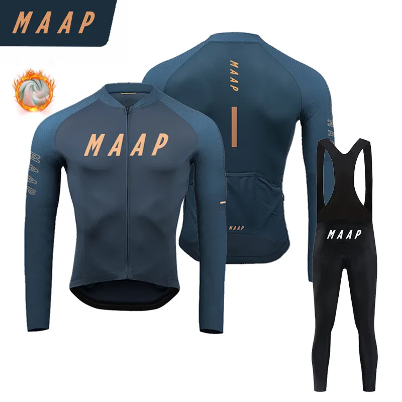 

MAAP-Thermal Fleece Велоспорт Джерси для мужчин, длинные рукава, велосипедная одежда, MTB Maillot, велосипедная форма, зима, Ropa Ciclismo