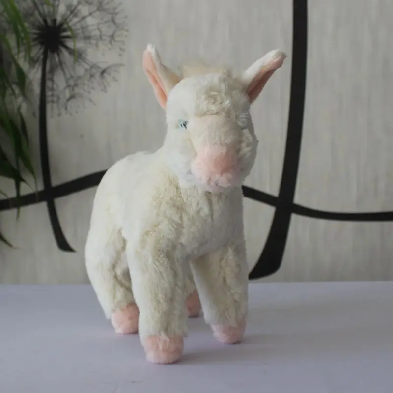 

plush toy doll gift model little white donkey