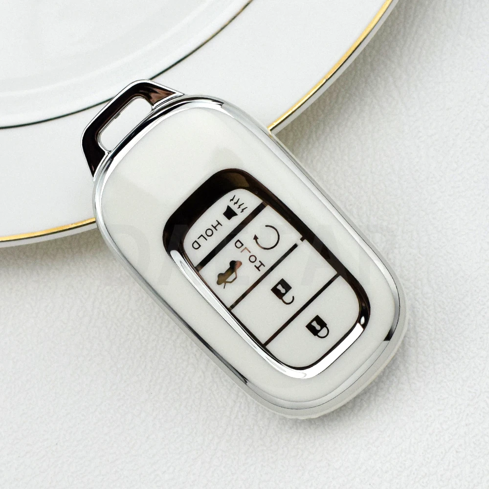 

Чехол для автомобильного ключа из ТПУ с 5 кнопками для Honda Civic Accord Pilot CRV Freed Vezel HRV 2021 2022, аксессуары для защиты Fob