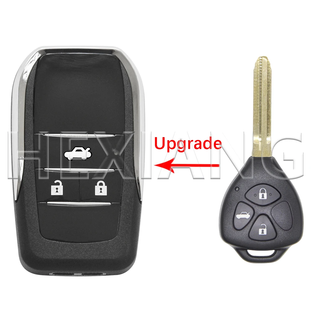 

Чехол-книжка для автомобильного ключа HE Upgrade с лезвием TOY43 для Toyota Corolla Camry RAV4 Avalon Yaris Venza Matrix Auris