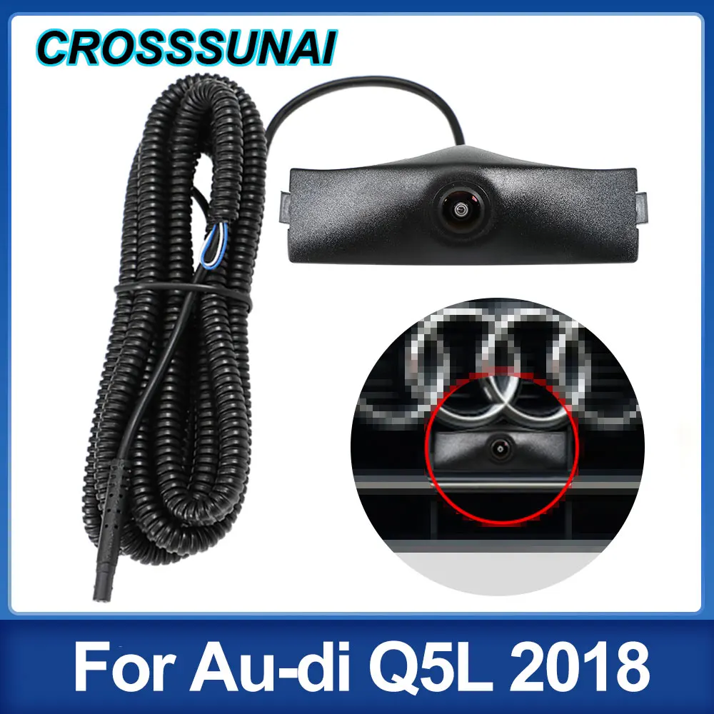 

CROSSSUNAI OEM Frontview Camera Special For Car Logo Lattice For Au-di Q5L 2018 HD Front View Camera Parking CCD Night Vision