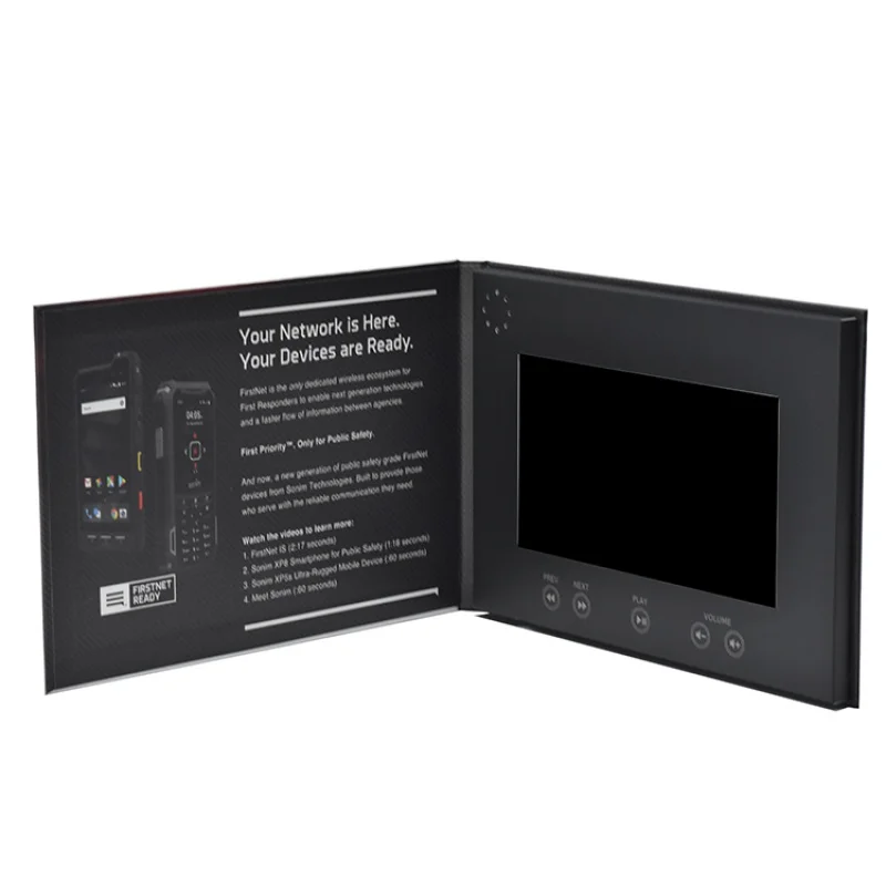 Custom .2.4 ''/4 5''/5 ''/10 1'' видео брошюра/Видео Брошюра приглашение lcd