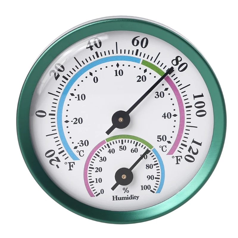 Wireless Thermometer Hygrometer Indoor Outdoor Thermometer Wireless Round 2" DropShipping