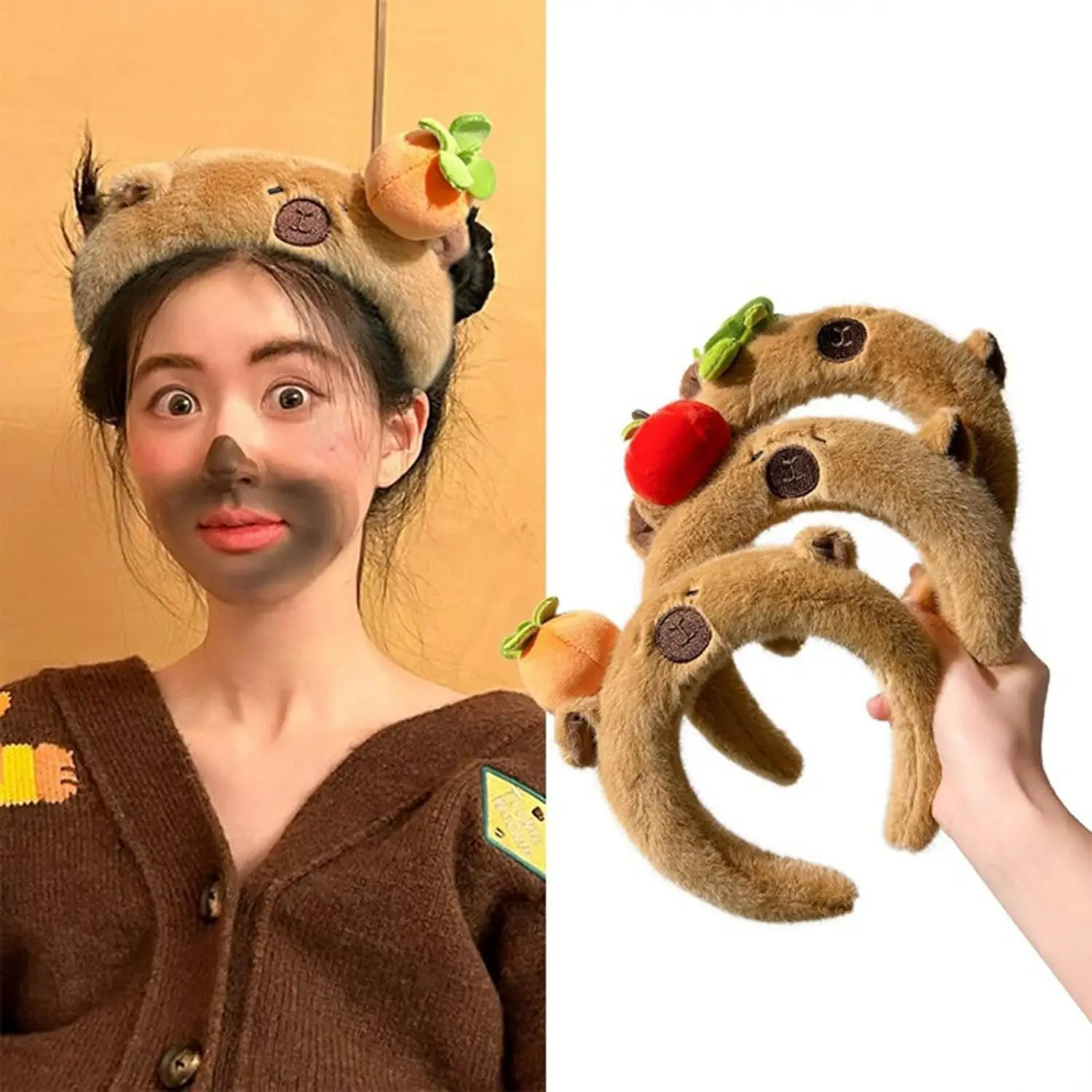 Детские Плюшевые Резинки Для Волос Повязка На Голову С Дизайном Дельфина Мытья