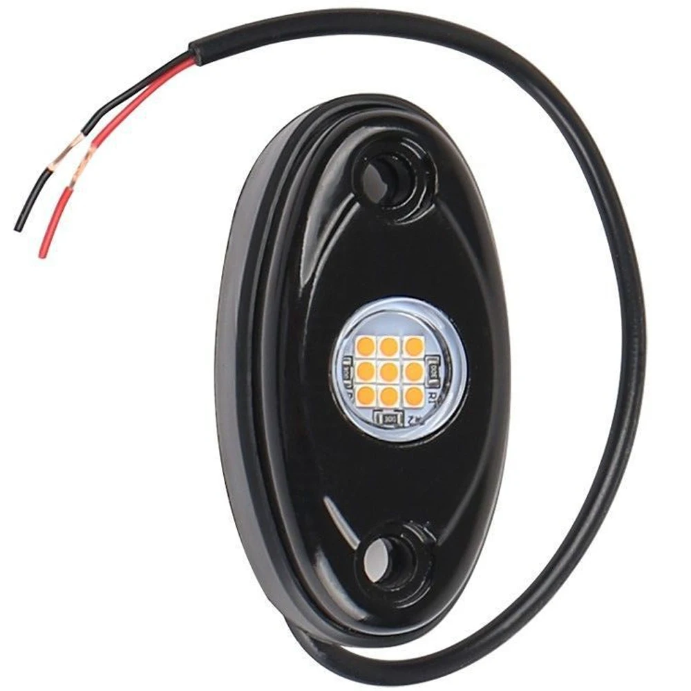 1 пара желто-белых светодиодных мини-светильников для внедорожников 9 Вт подходит