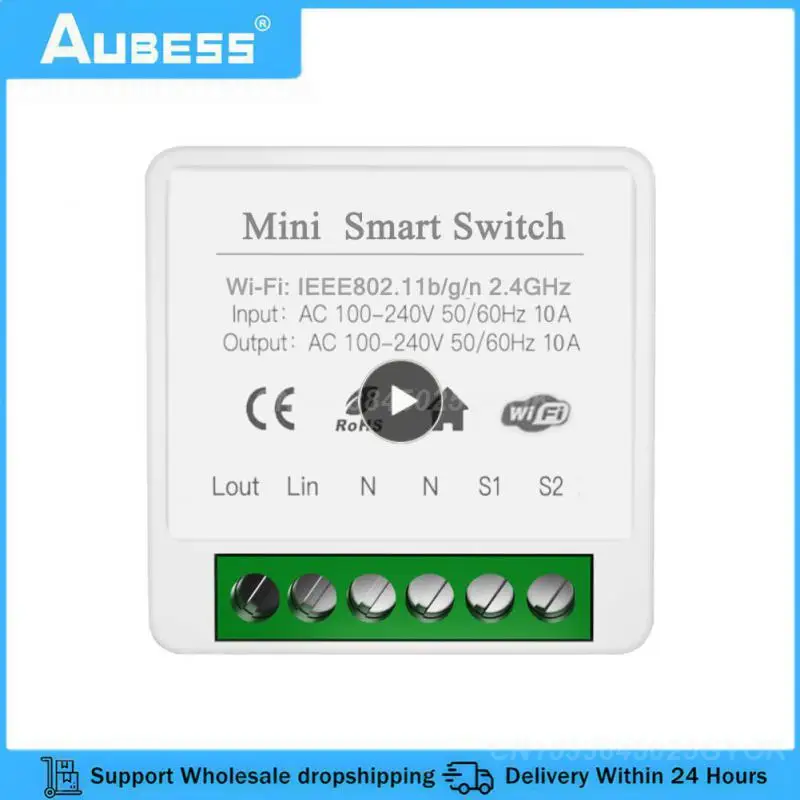 

1~10PCS 10a Wireless Switches Timer Breaker Switch Module Wifi Smart Home Automation Diy Smart Switch Tuya Mini Remote Control