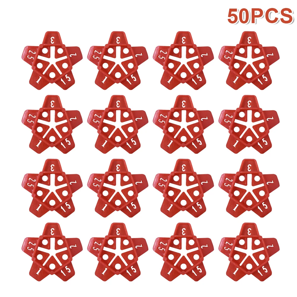 

50pcs/pack Tile Cross Locator Tools Pump Laying Alignment Ceramic Leveling System Floor Construction Base Grout Reusable Manual