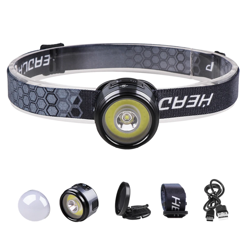 

Multifunctional 4 in 1 Waterproof XPG+COB LED Head Cap Hat Light Headlight with Magnetic Clip Working Headlamp Fishing Camping