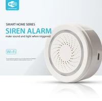 moes tuya smart life wifi sound and light alarm usb siren alarm detector sensor wireless sound and light alarm works with alexa